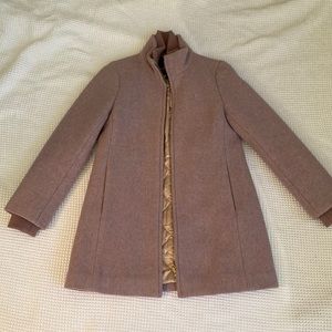 Petite Lodge coat in Italian stadium-cloth wool